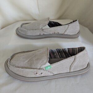 NWOB SANUK WOMENS DONNA HEMP LOAFER - SZ 10 - NATURAL